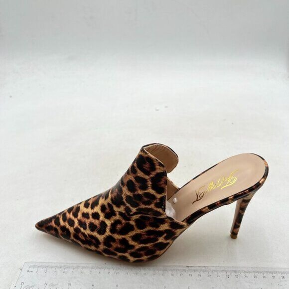 Leopard Print Women's Mules - Picture 2 of 8